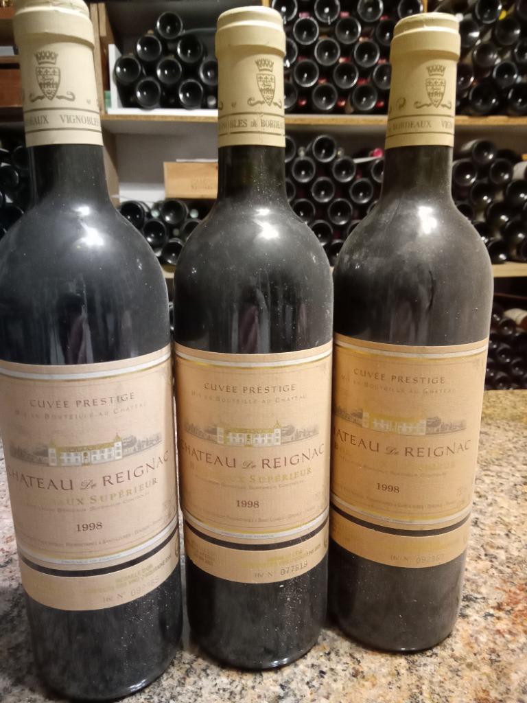 CHATEAU DE REIGNAC - PRESTIGE - 1998, Collections, Neuf, Pleine, Enlèvement, Vin rouge