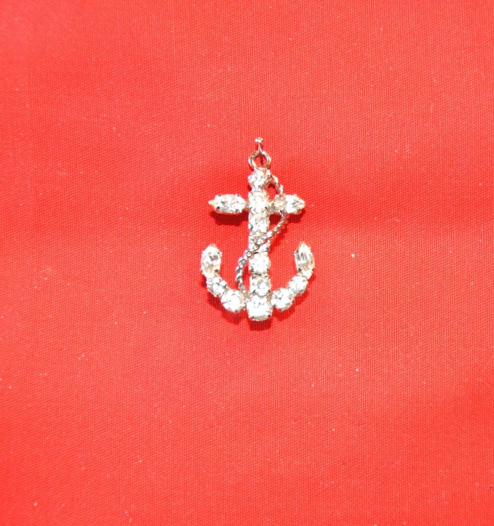 broche de fantaisie ancre de marine (x2014), Handtassen en Accessoires, Ophalen of Verzenden, Zo goed als nieuw, Overige materialen