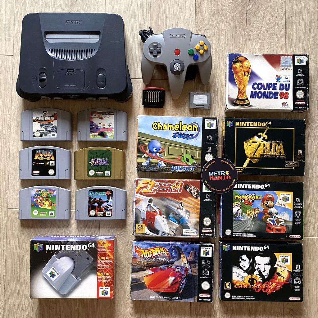 Nintendo 64-console + games, Games en Spelcomputers, Ophalen of Verzenden, Zo goed als nieuw