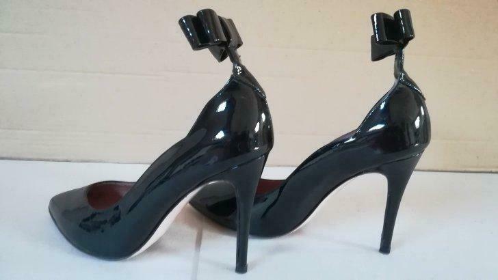 719A* RED VALENTINO authentiques high heels black (36), Enlèvement ou Envoi, Escarpins, Comme neuf, Noir