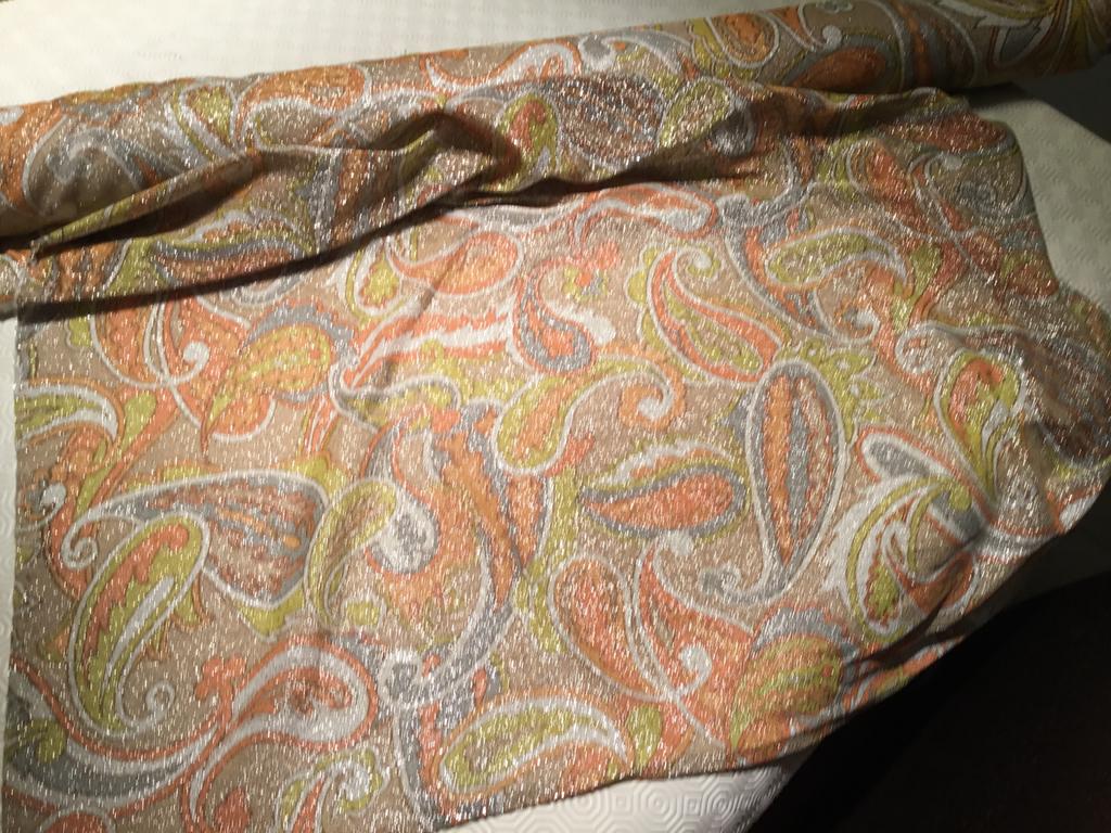 Superbe jersey lurex de 6 m x 0,90 m de large, Hobby & Loisirs créatifs, Enlèvement ou Envoi, Neuf, Orange