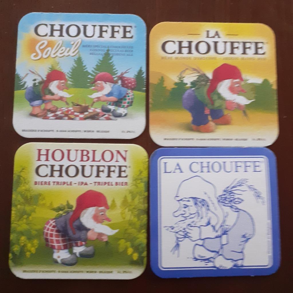bierkaartjes DUVEL--CHOUFFE, Ophalen of Verzenden, Zo goed als nieuw, Overige typen