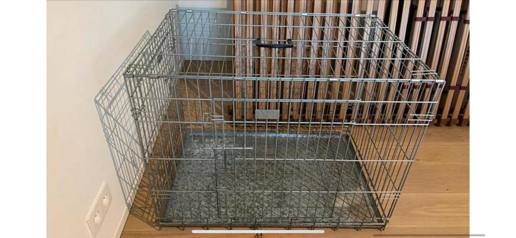 Caisse/cage pour chien en métal - pliable, Enlèvement, Utilisé