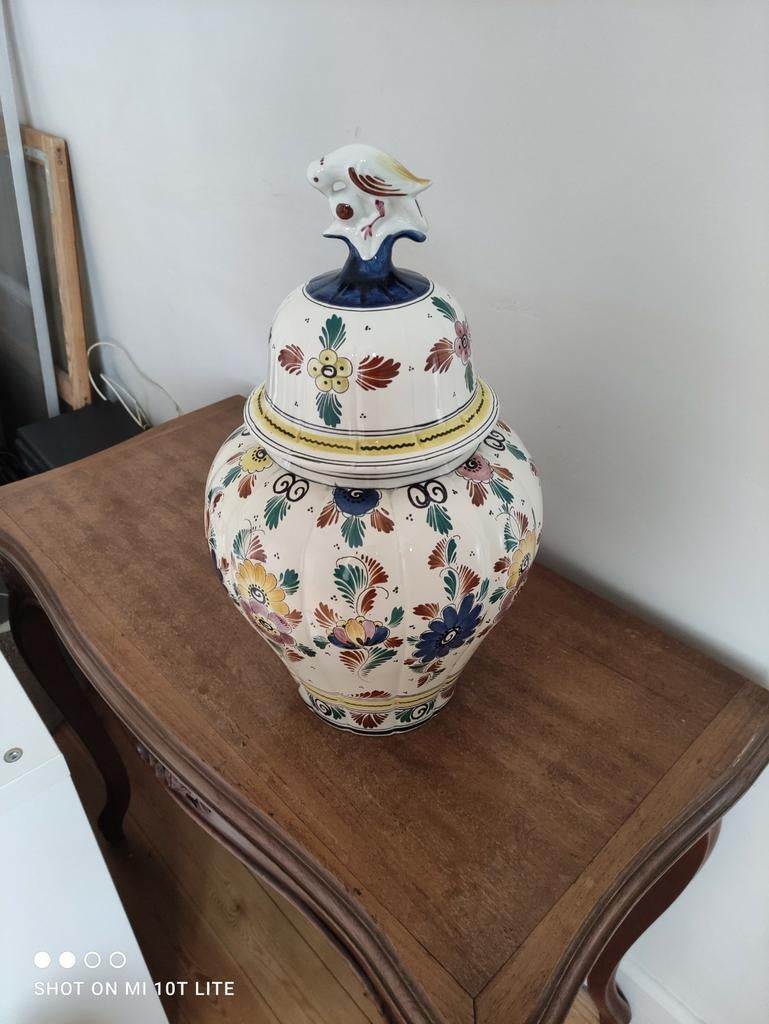 Vase Delft polychrome, Enlèvement ou Envoi