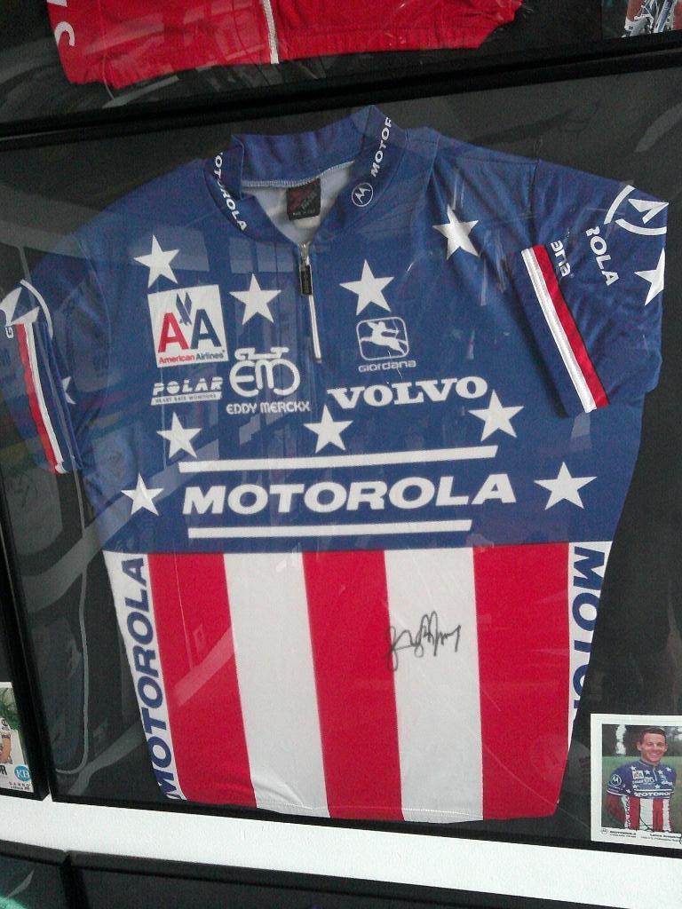 wielertrui 1993  team motorola lance armstrong signe, Sport en Fitness, Wielrennen, Ophalen, Gebruikt
