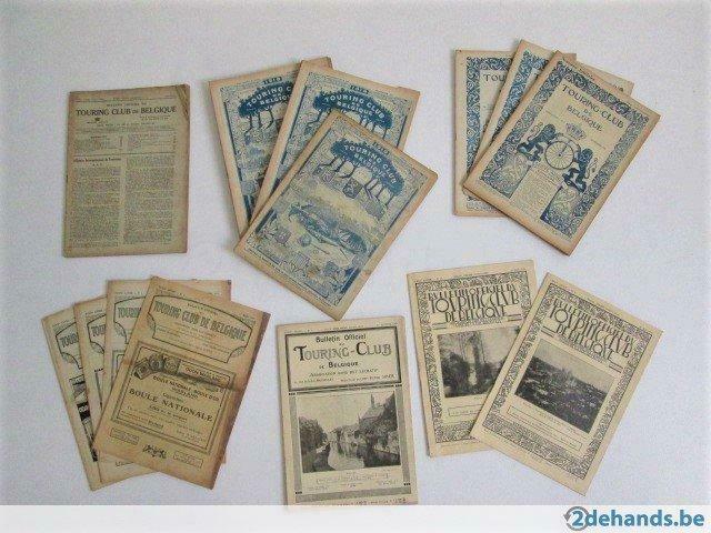 Tijdschriften jaren uit 1919 van 'Touring Club de Belgique', Antiek en Kunst