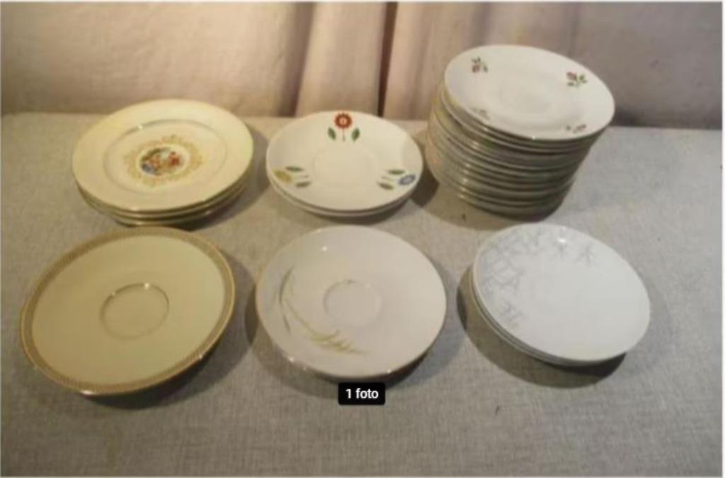 Mooie partij van 26 oude Borden, Ophalen of Verzenden