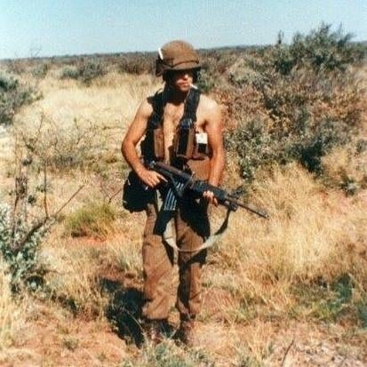 helm, helm cover SADF, Ophalen of Verzenden
