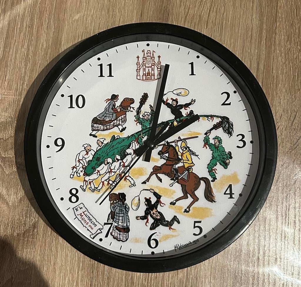 Horloge du Doudou de Mons dessin henri leonard 1938, Enlèvement ou Envoi, Neuf