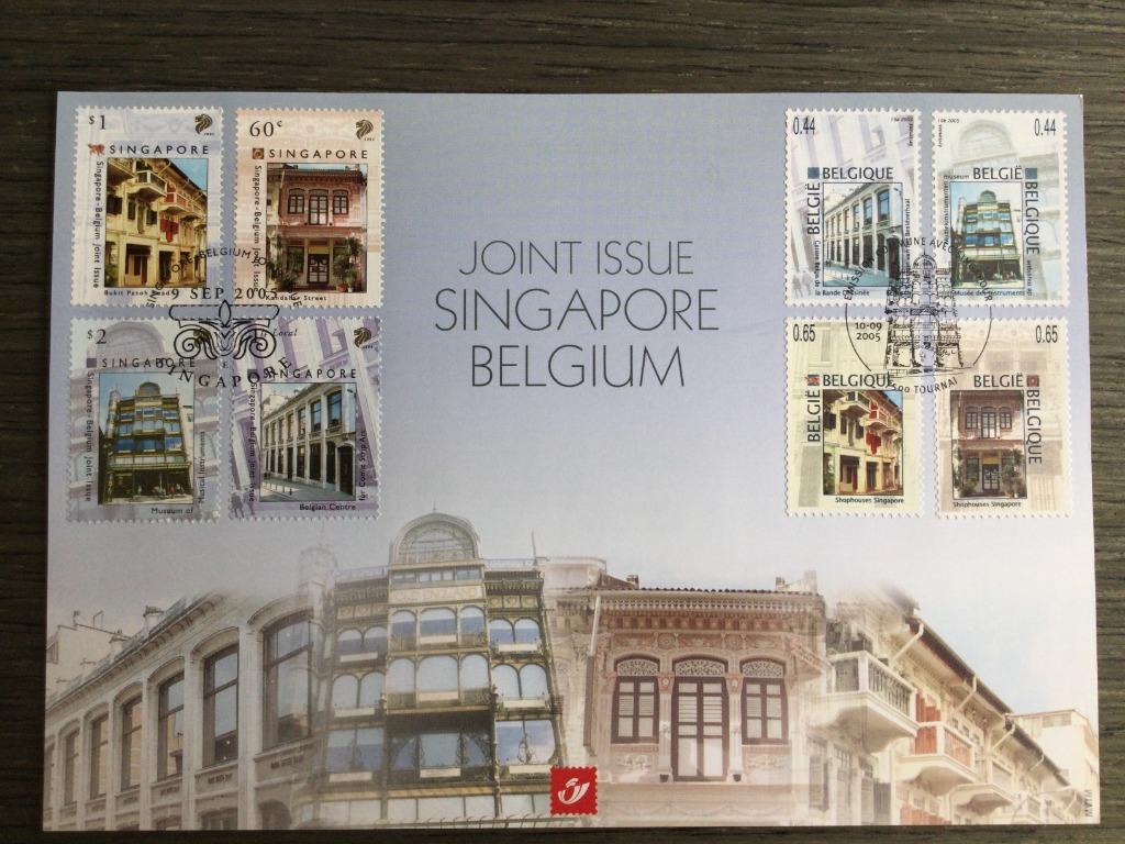 België / Belgique / Singapore OBP 3426HK Herdenkingskaart, Postzegels en Munten, Met stempel, Verzenden, Gestempeld, 1e dag stempel