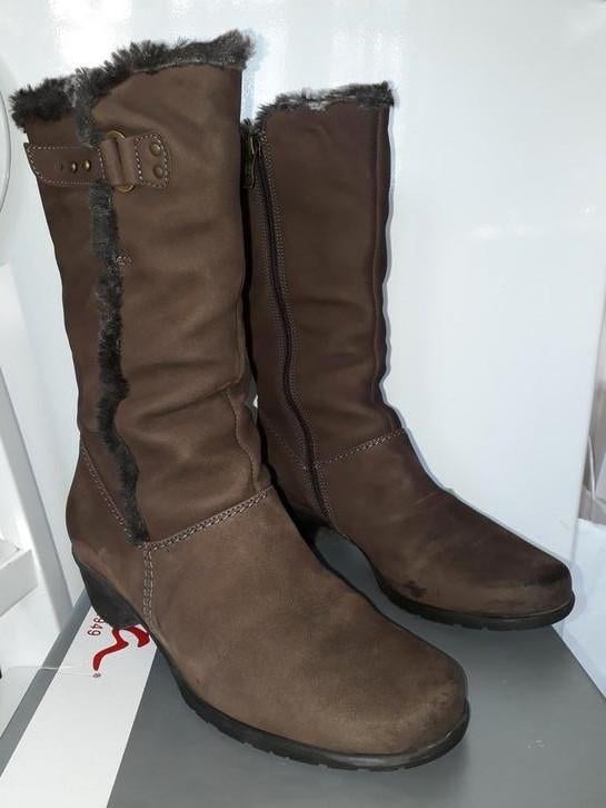 Warme laarzen in nubuck maat 40, Ophalen, Hoge laarzen, Bruin, Zo goed als nieuw