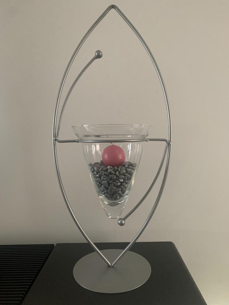 Moderne staander / kaarsenhouder / vaas …, Ophalen, Gebruikt, Overige kleuren, 50 tot 75 cm