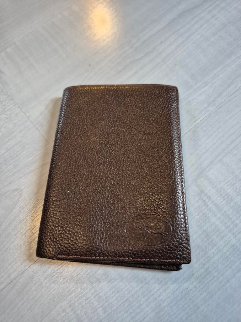 Portefeuille Longchamp heren, donker bruin, Gebruikt, Bruin, Leder, Ophalen