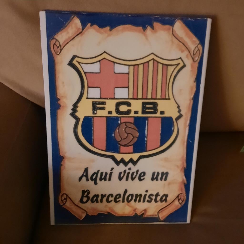 Carreau de Barcelone 21,5 cm x 29,5 cm, Sports & Fitness, Football, Neuf, Autres types, Enlèvement ou Envoi