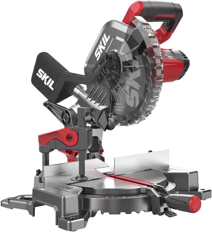 SKIL afkortzaag (verstekzaag) 216mm 1305AA 1600W, Doe-het-zelf en Bouw, Ophalen of Verzenden, Zo goed als nieuw, Afkortzaag