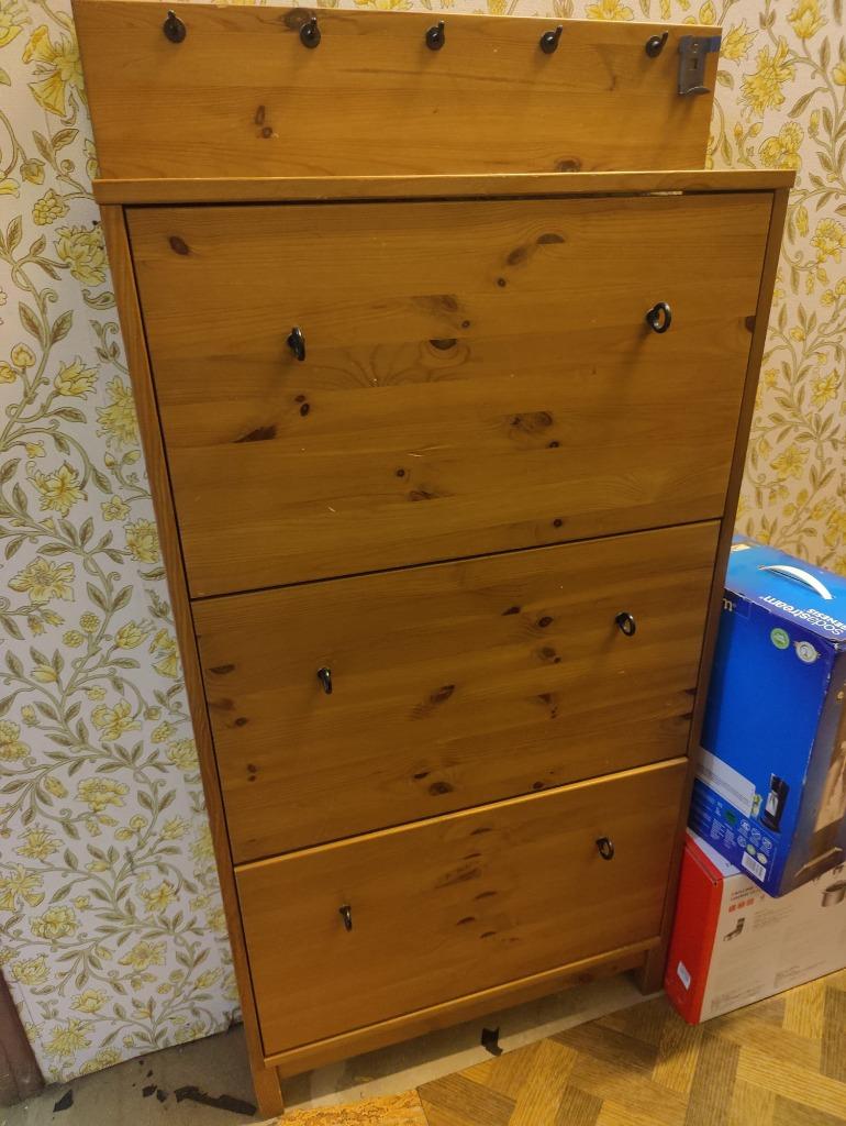 armoire à chaussure en bois, Ophalen, Gebruikt, Contemporain (ikea)
