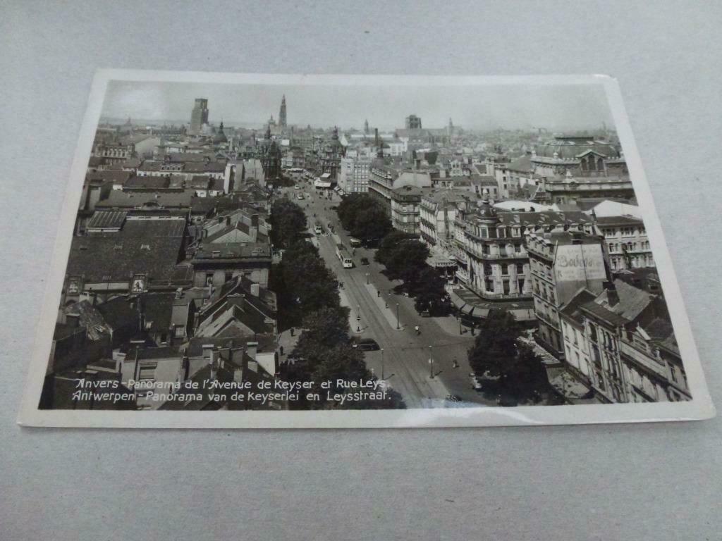Antwerpen Panorama van de Keyserlei en Leyss, Verzamelen, Postkaarten | België, Verzenden, Gelopen, Antwerpen