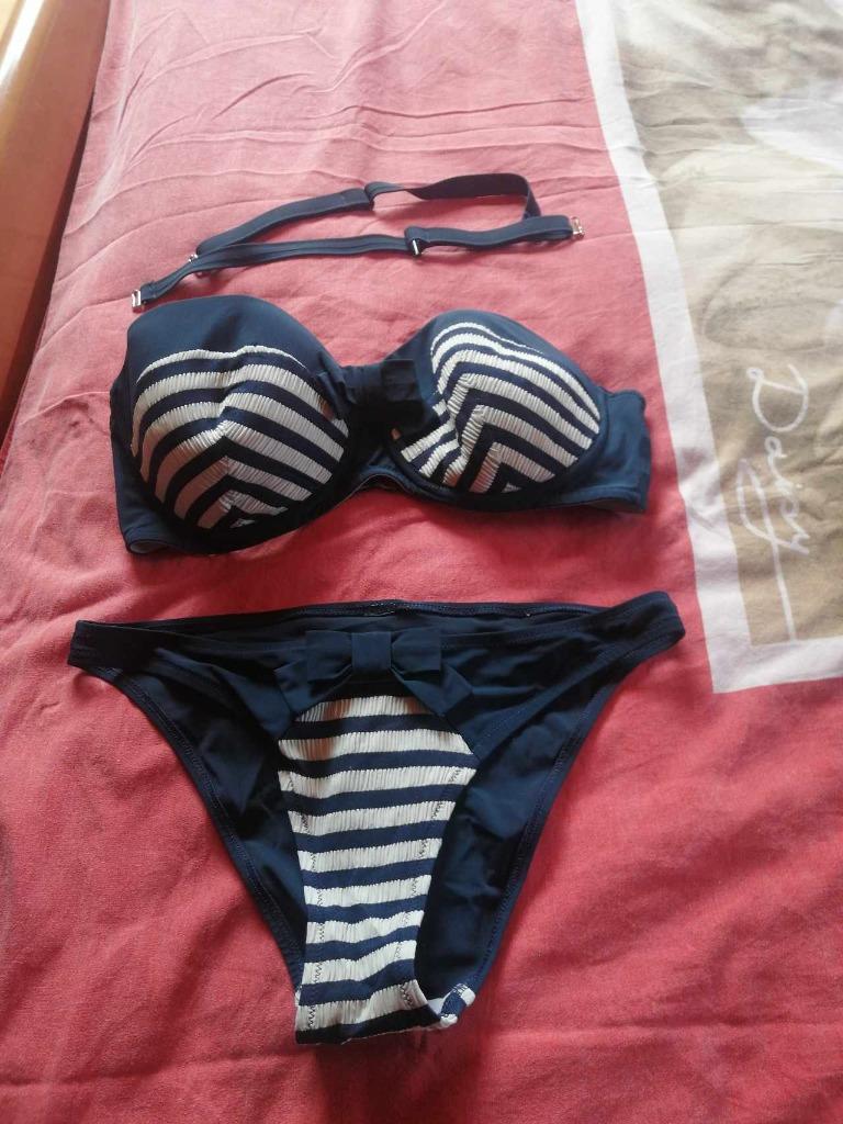 BIKINI BLAUW MERK PRIMA DONNA – MAAT EU  90  E – BROEKJE 38, Blauw, Ophalen of Verzenden, Bikini, Gedragen