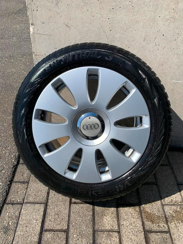Audi velgen met winterbanden, Auto-onderdelen, Banden en Velgen, Ophalen, Gebruikt, Velg(en), Winterbanden