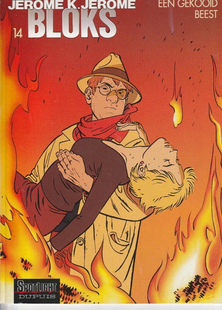 Jerome K. Jerome Bloks nr14 een gekooid beest , Boeken, Stripverhalen, Verzenden, Eén stripboek, Zo goed als nieuw, Dodier