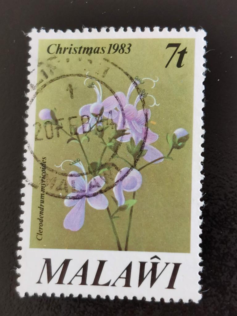 Malawi 1983 - bloemen, Ophalen of Verzenden, Gestempeld, Dier of Natuur