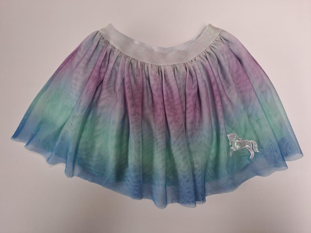 Jupe tutu à sequins licorne multicolore t 128, Palomino, Robe ou Jupe, Enlèvement ou Envoi, Comme neuf