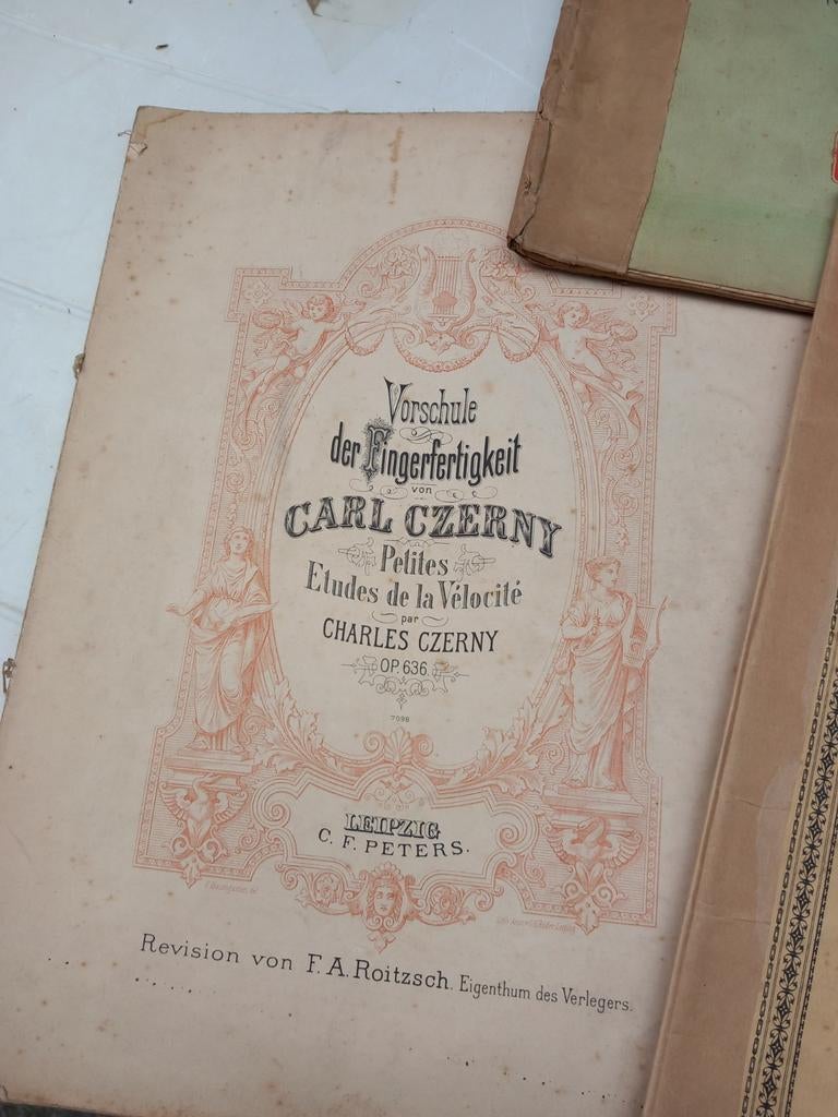 4 livres de partitions de Carl Czerny, Musique & Instruments, Partitions, Enlèvement ou Envoi