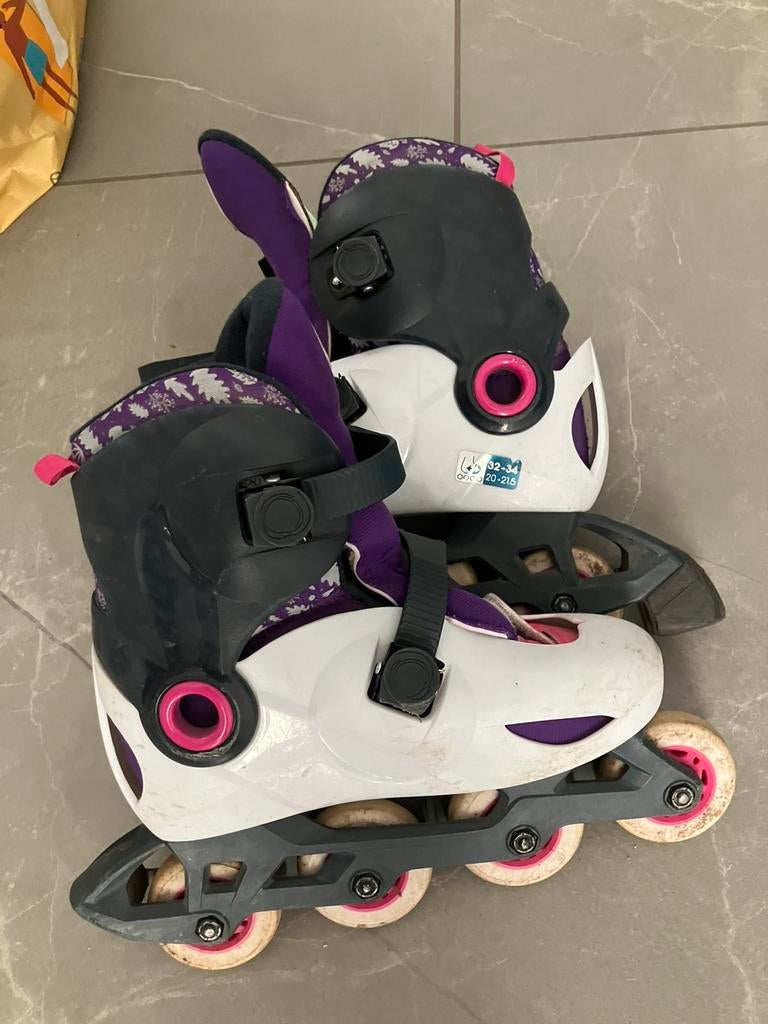 Verstelbare inlineskates 32-34 oxelo, Kinderen, Inline skates 4 wielen, Ophalen, Overige merken