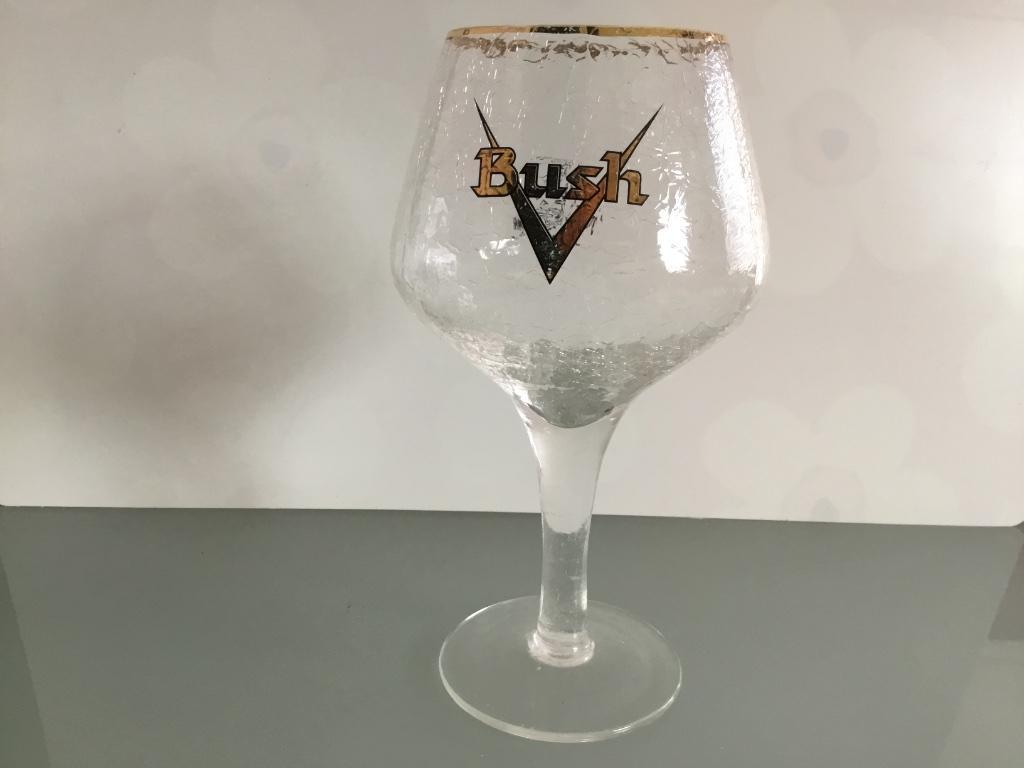 Verre craquelé bush M11, Verzamelen, Glas en Drinkglazen, Ophalen of Verzenden, Zo goed als nieuw, Bierglas