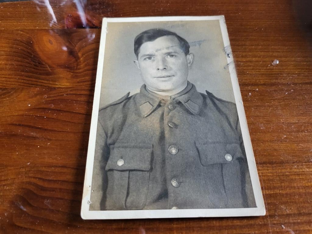 photo-carte postale prisonnier de guerre, Belgique 2WW, Verzamelen, Ophalen of Verzenden