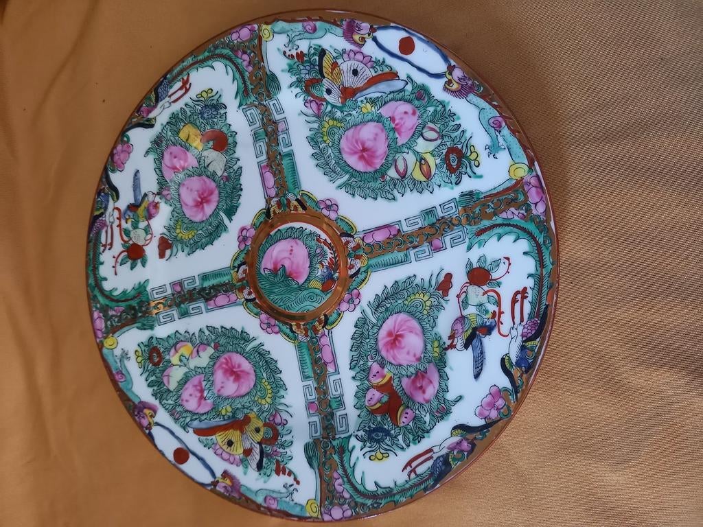 Oud Chinees bord, Ophalen of Verzenden