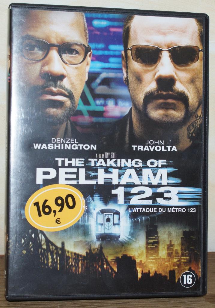 DVD L'Attaque du métro 123 avec D. Washington et J.Travolta, Vanaf 16 jaar, Ophalen of Verzenden, Zo goed als nieuw, Actie
