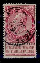 Belge 1893 - Léopold II n 64, Envoi, Oblitéré