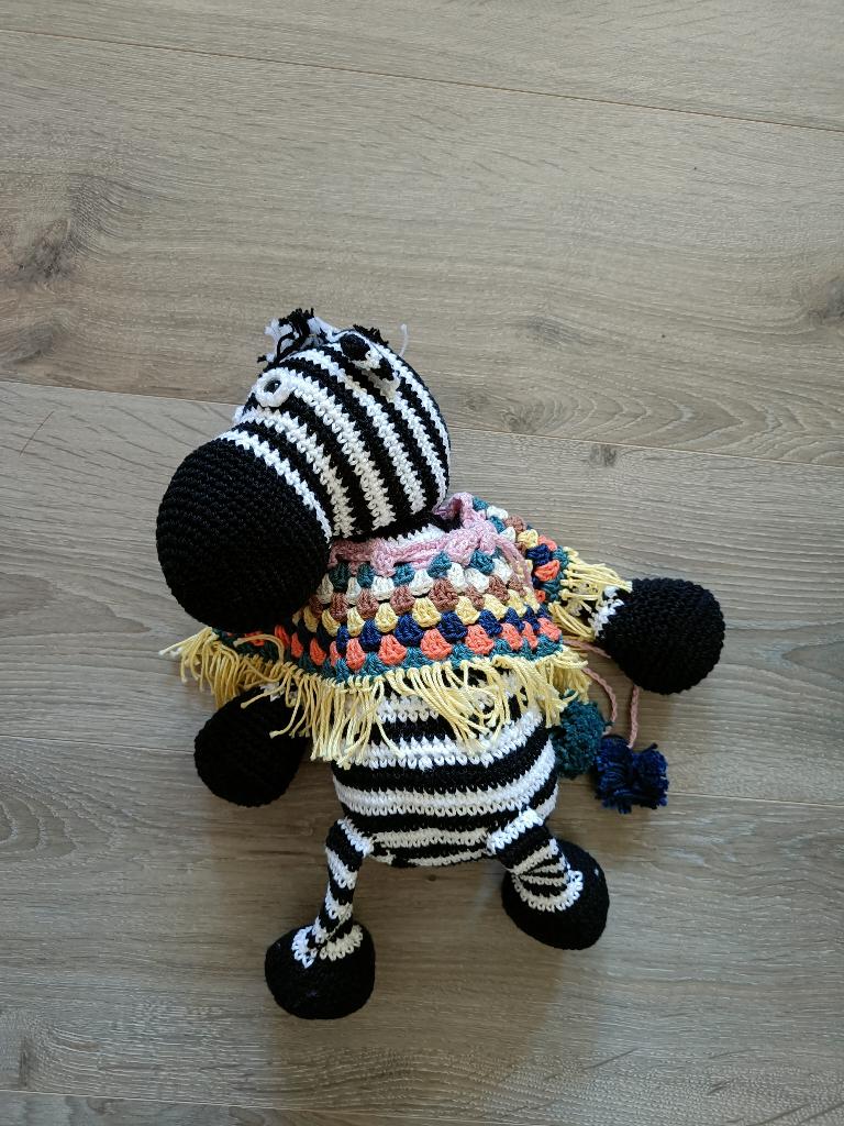 Zebra knuffel, Kinderen en Baby's, Speelgoed | Knuffels en Pluche, Ophalen of Verzenden, Nieuw, Paard