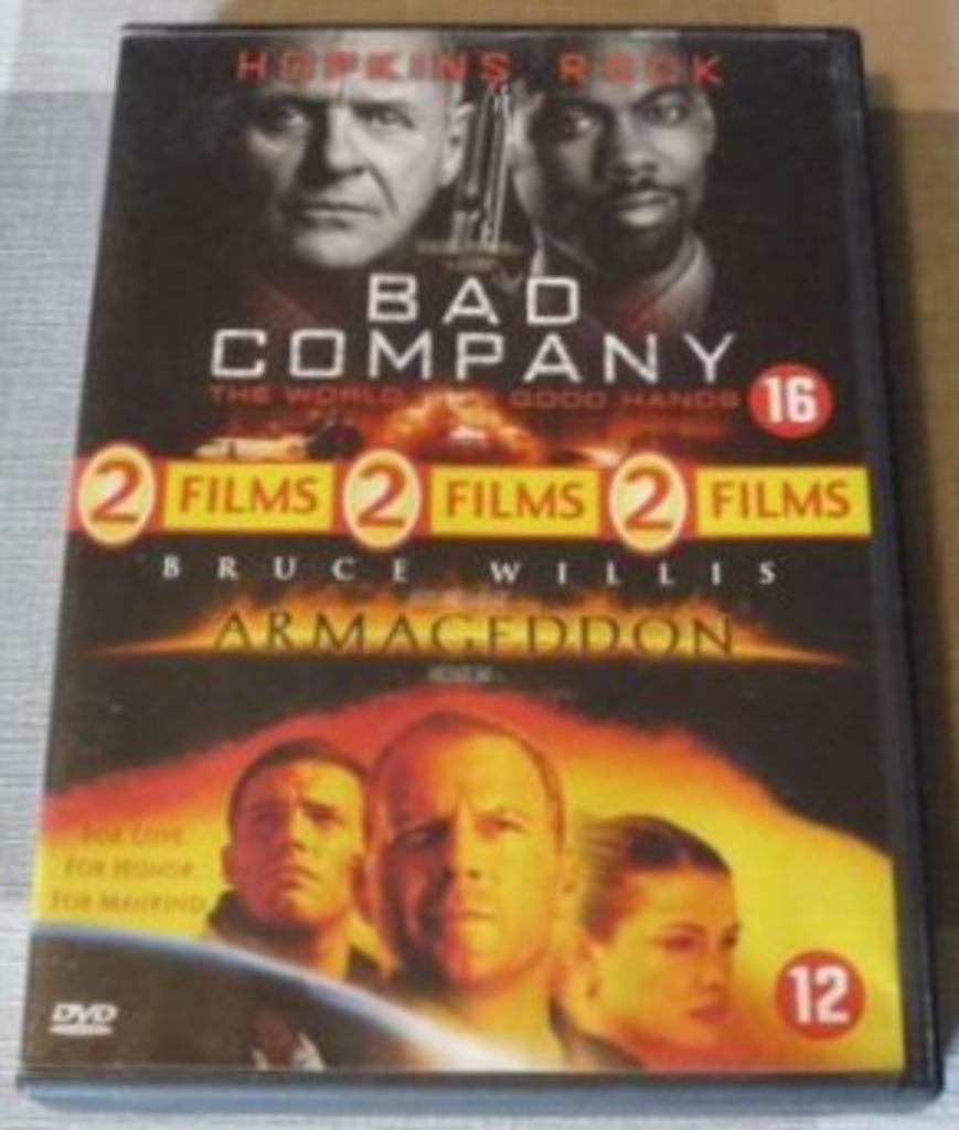 !!! Bad Company + Armageddon !!!, Cd's en Dvd's, Dvd's | Actie, Gebruikt, Actie, Boxset, Vanaf 16 jaar, Ophalen of Verzenden
