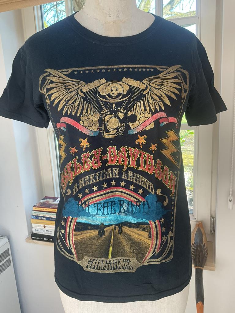 T shirt Harley Davidson , maat m (L), Motoren, Ophalen of Verzenden, Dames