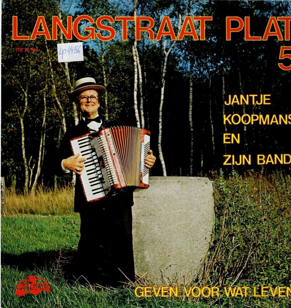 Vinyl, LP   -   Jantje Koopmans – Langstraat Plat 5, Enlèvement ou Envoi, Autres formats