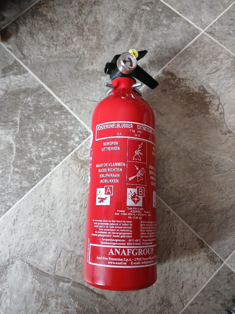 Brandblusser poedersnelblusser 1kg, Huis en Inrichting, Brandblussers en Brandkasten, Ophalen, Nieuw, Brandblusser
