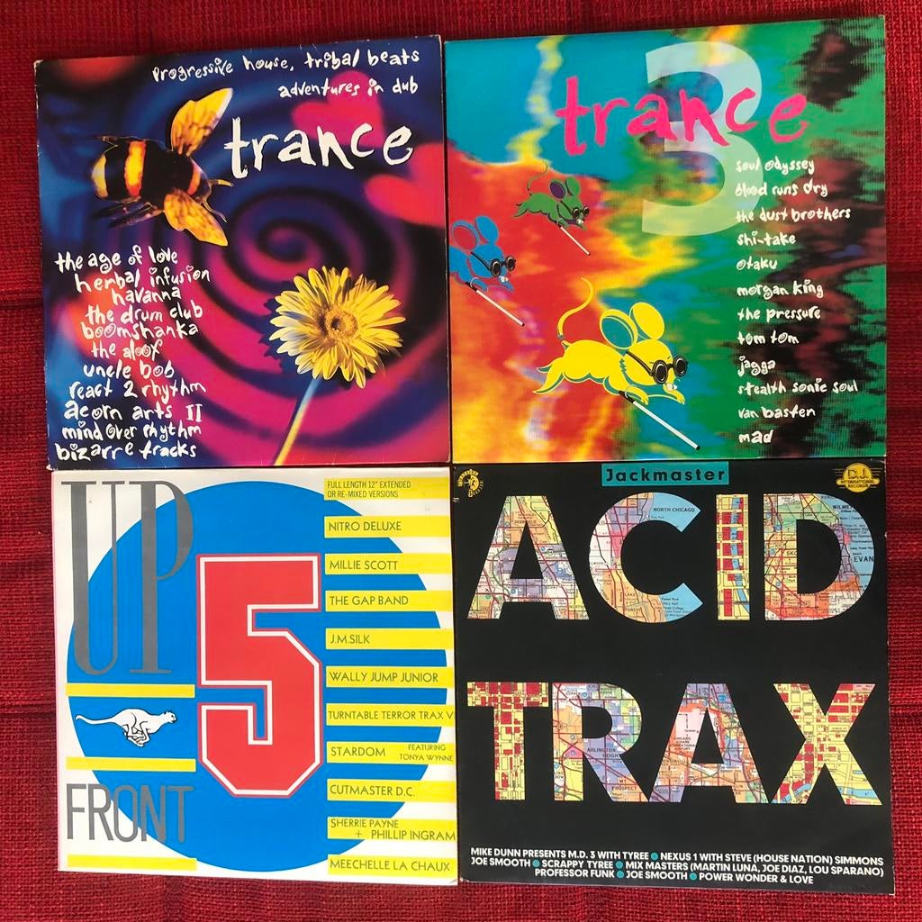 Vinyl 12” LP retro UK US acid house techno trance, Cd's en Dvd's, Ophalen of Verzenden, Zo goed als nieuw