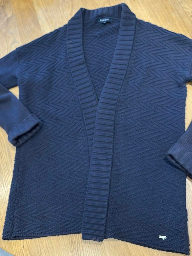 Open trui maat 40 Terre Bleue, Ophalen of Verzenden, Gedragen, Maat 38/40 (M), Blauw