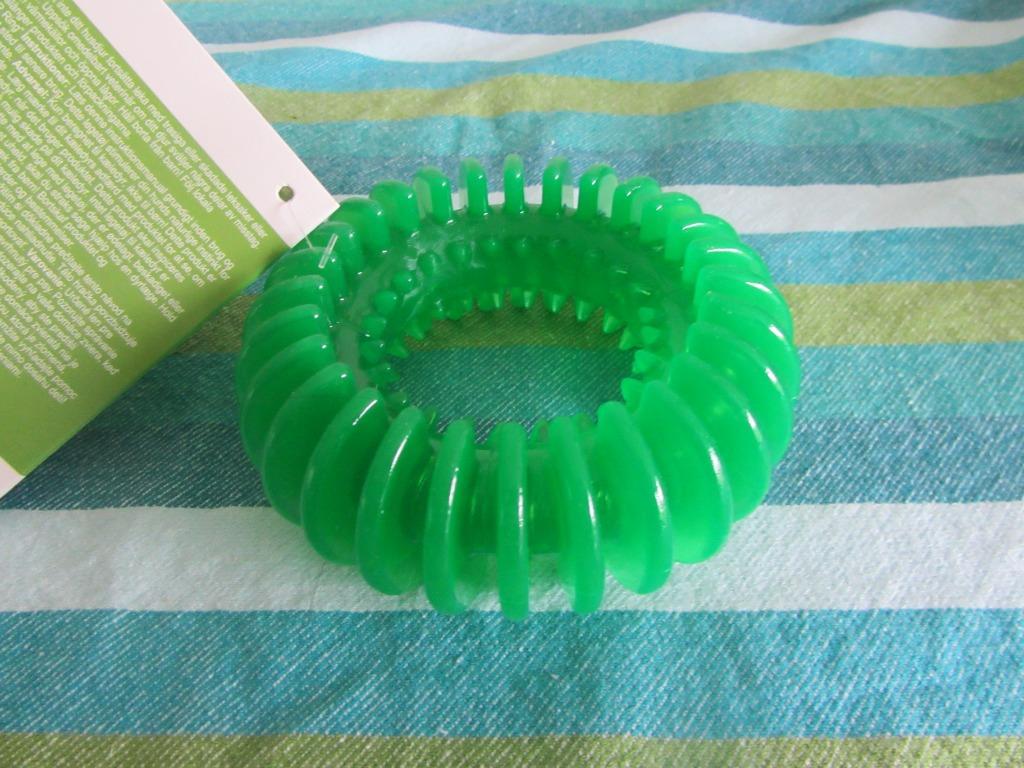 Hondenspeelgoed - hondenspeeltje - groen -- TPR ring - nieuw, Ophalen of Verzenden, Nieuw, Overig speelgoed