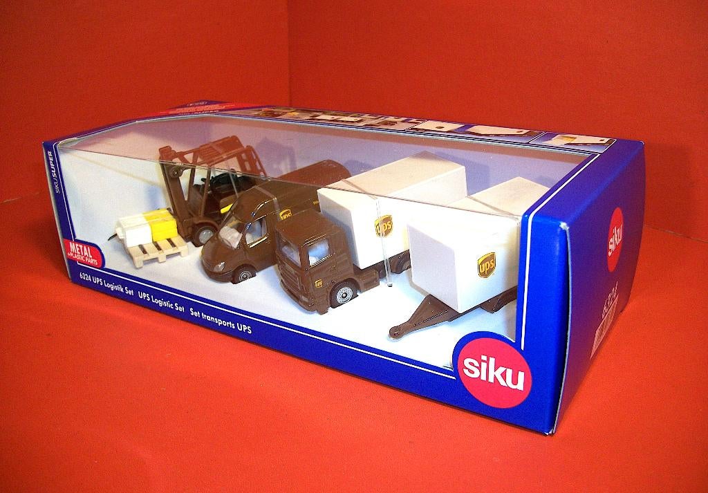 UPS-set voor transportvoertuigen - siku 6324, Overige merken, Gelijkstroom of Wisselstroom, Overige typen, Nieuw