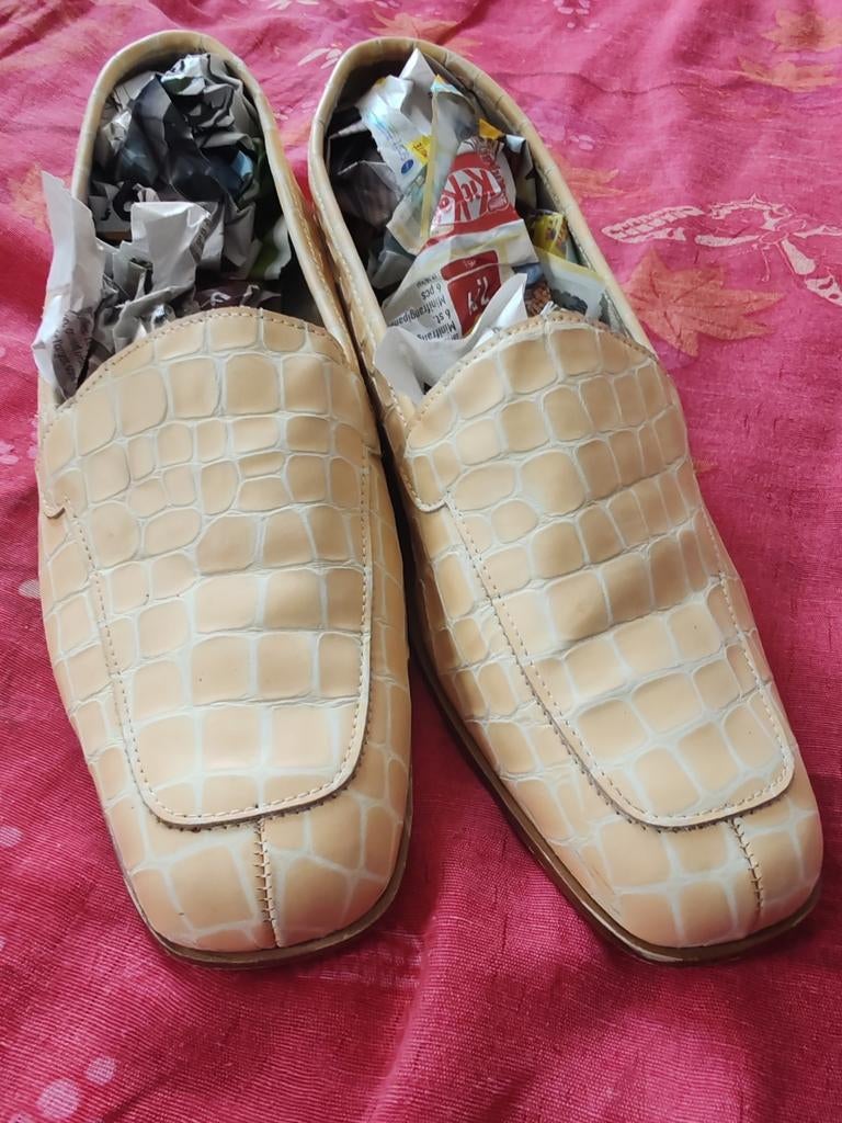 Franse modeboetiekschoenen maat 40, Ophalen of Verzenden, Zo goed als nieuw, Beige