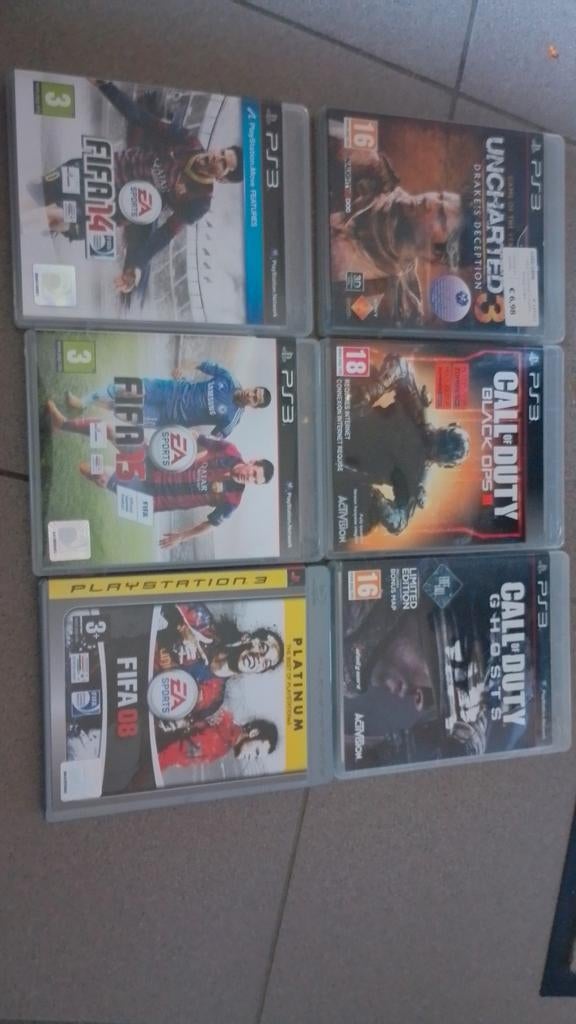 6 games + tv, Games en Spelcomputers, Spelcomputers | Sony PlayStation 3, Ophalen of Verzenden, Slim