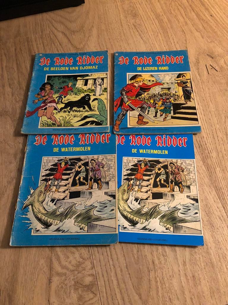 Strips rode ridder, Meerdere stripboeken, Ophalen, Gelezen
