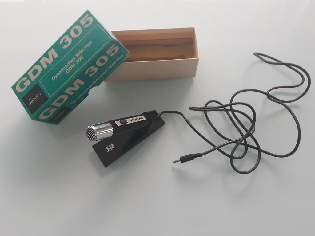 Vintage microfoon Grundig GDM 305, Enlèvement ou Envoi, Utilisé