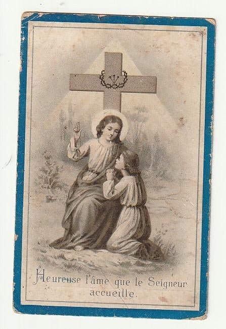Décès Georges RENIER Suarlée 1916 âgé de 7 ans (enfant), Verzenden, Bidprentje