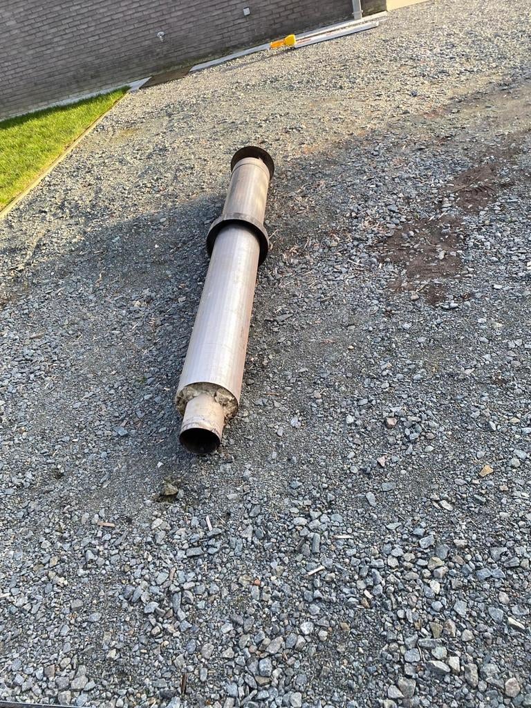 Dubbelwandig inox kachelbuis, Ophalen