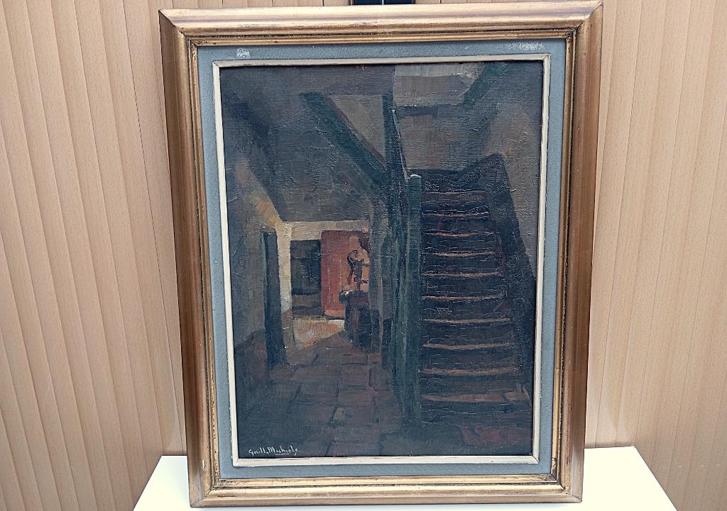 origineel schilderij GUILLAUME MICHIELS, Antiek en Kunst, Kunst | Schilderijen | Klassiek, Ophalen of Verzenden