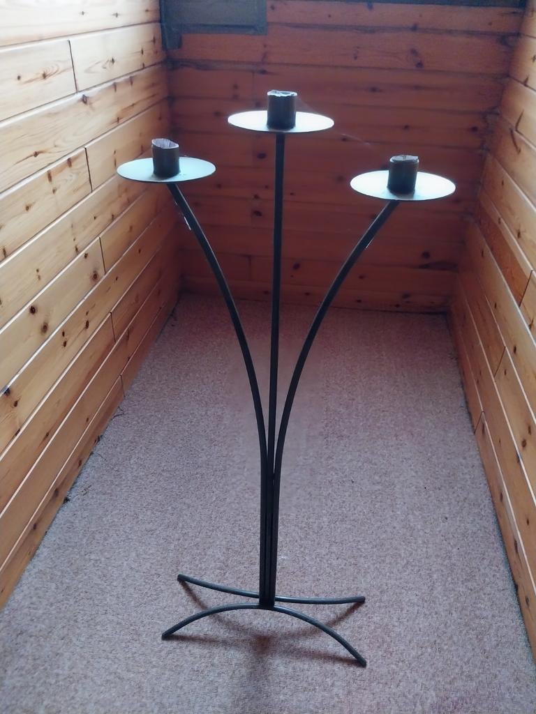 BOUGEOIR EN MÉTAL, modèle haut de gamme, design moderne, Enlèvement, Utilisé, Métal, Chandelier